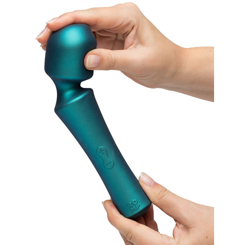 Vibrador Mini Wand ROMP Presto Verde com Cabeça Flexível