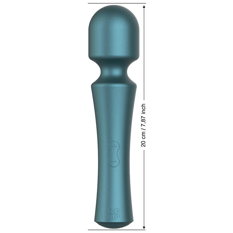 Vibrador Mini Wand ROMP Presto Verde com Cabeça Flexível