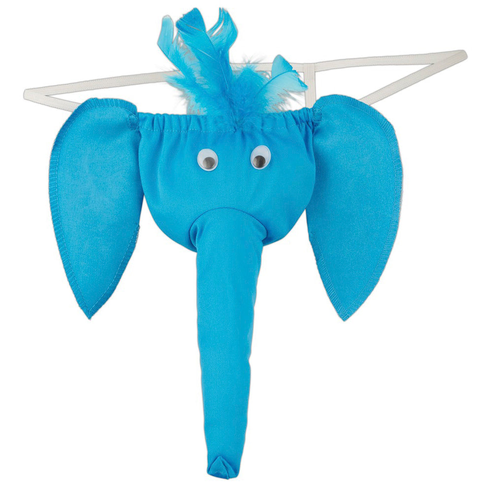 Tanga Elefante Divertido com Olhos Móveis e Tromba
