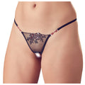 Tanga-String Aberta Rosa Bordada
