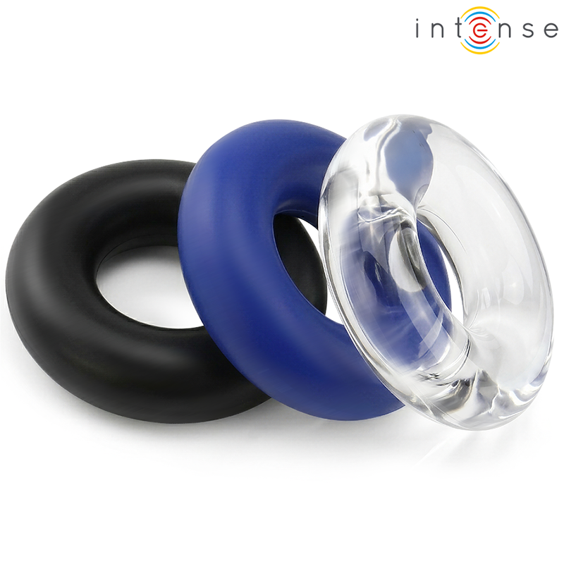 Conjunto de 3 Anéis Penianos INTENSE | Anel Peniano em Silicone