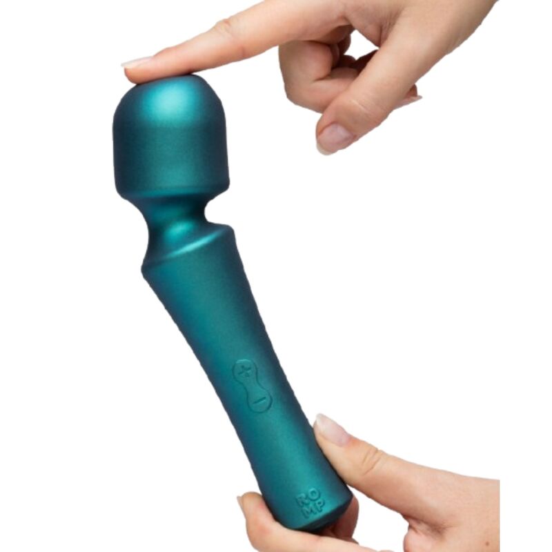 Vibrador Mini Wand ROMP Presto Verde com Cabeça Flexível