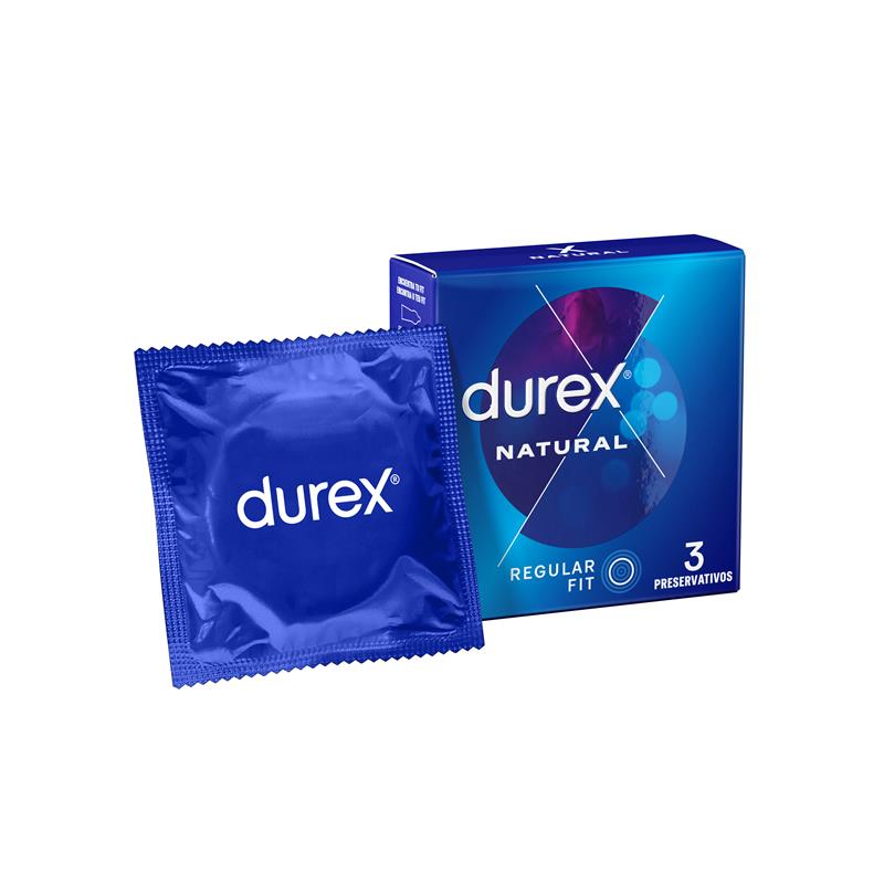 3 Preservativos Durex Natural
