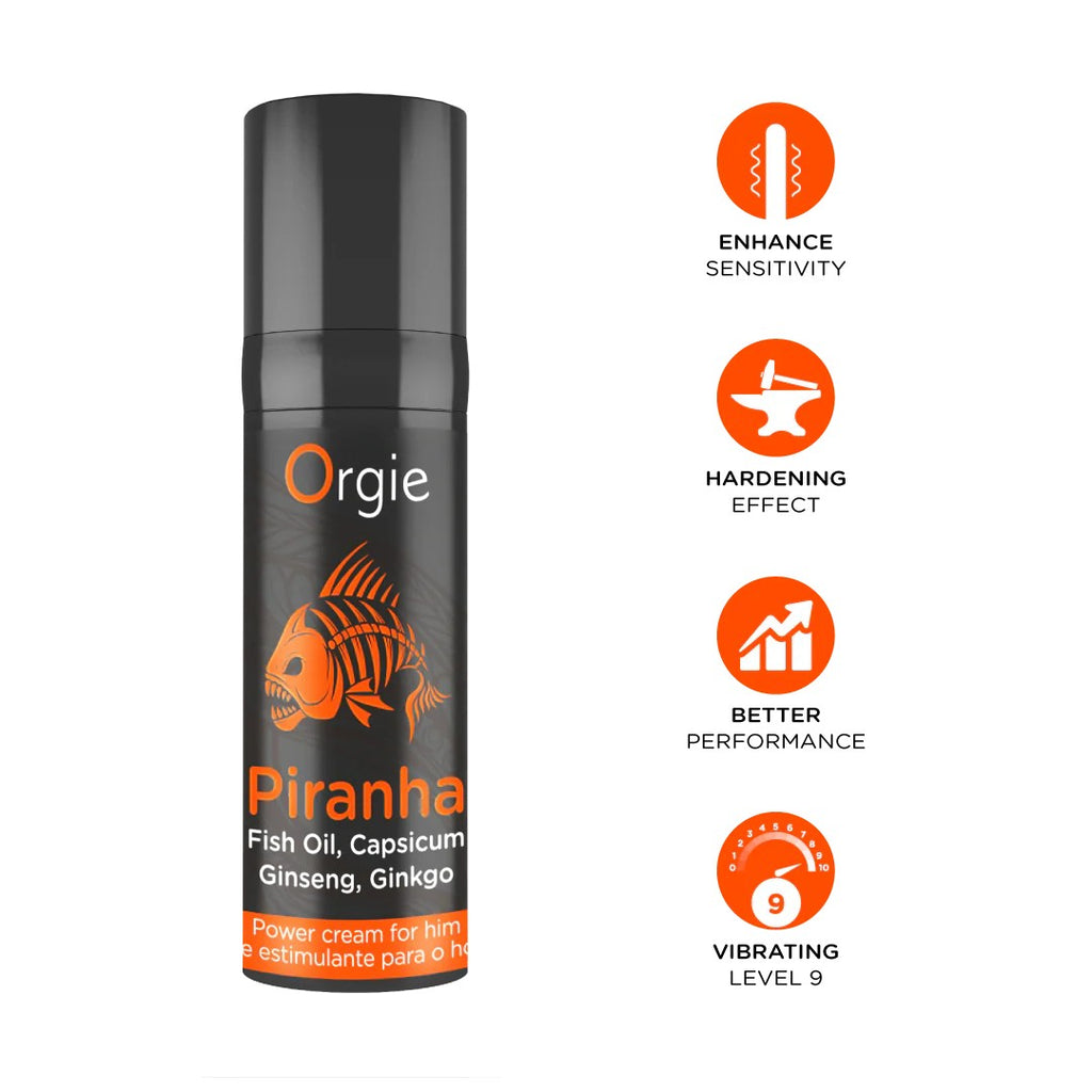 Creme Estimulante para Homem Piranha 15ml