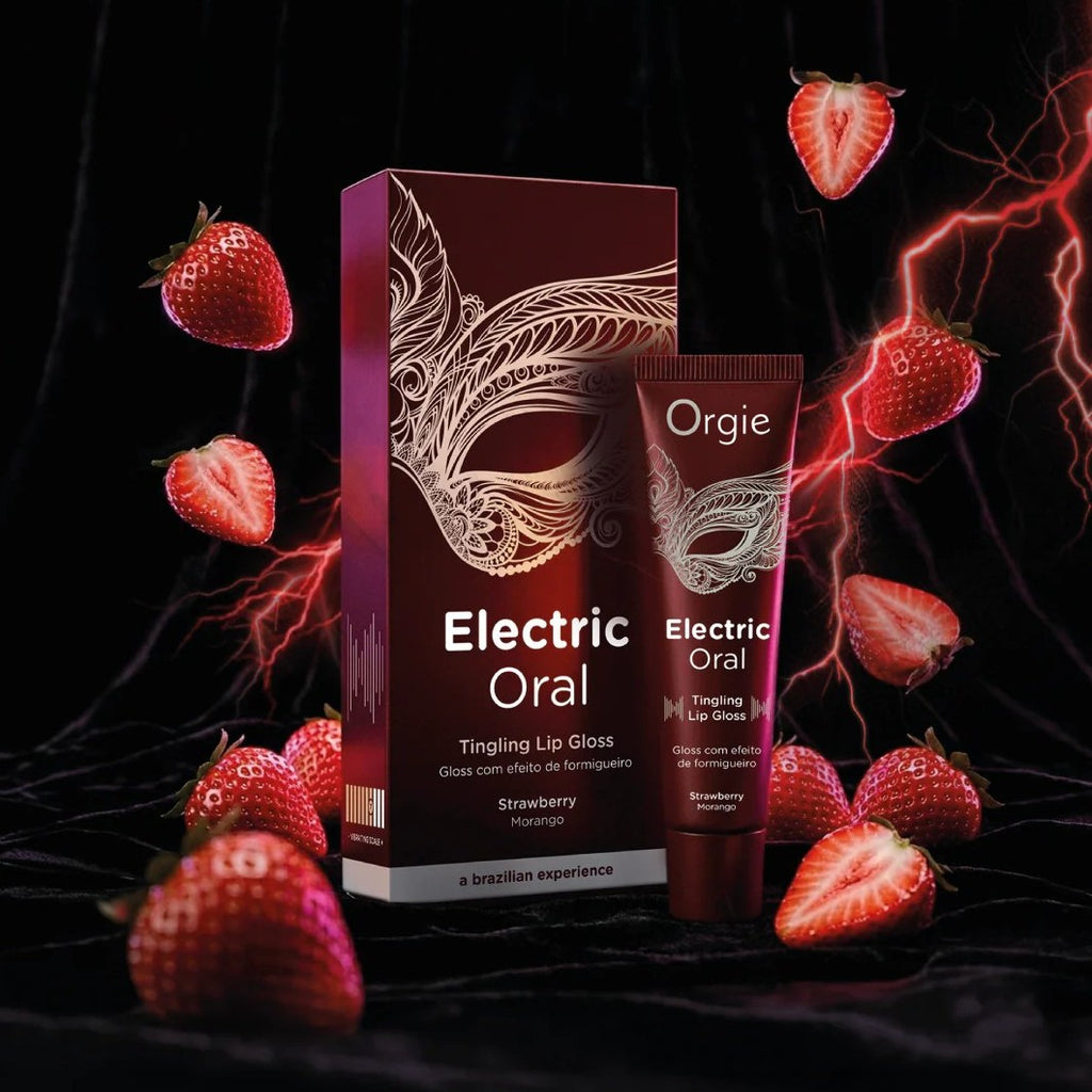 Batom Lip Gloss com Efeito Formigueiro Morango 10ml
