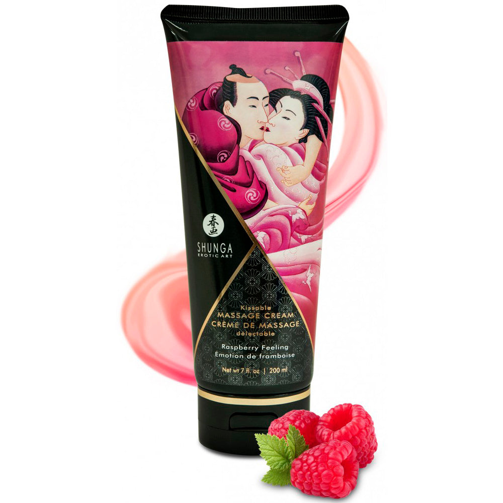 Creme de Massagem de Framboesa Shunga Comestível 200ml