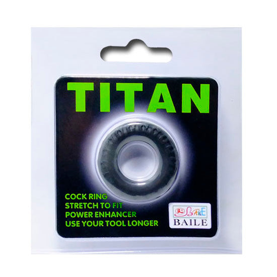 Anel Peniano de Silicone Titan Baile – Preto e Verde (2 cm)