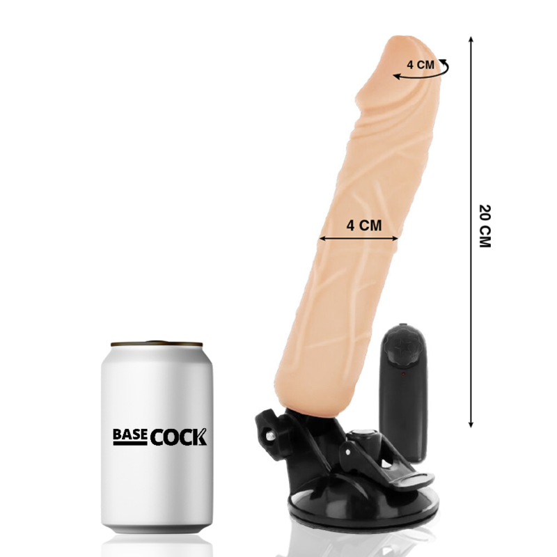 Basecock Vibrador Realista com Ventosa de 20 cm
