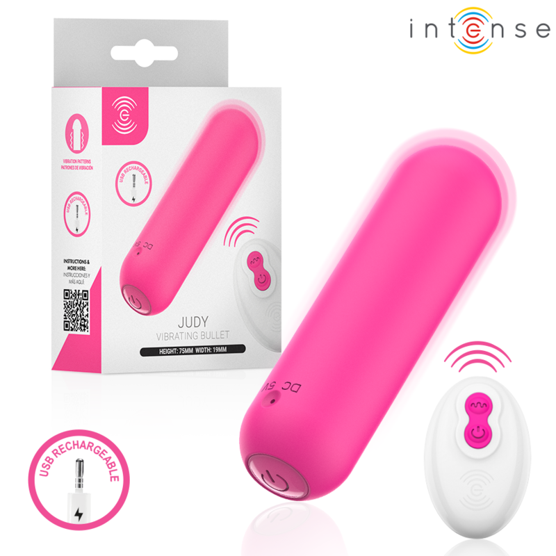 Vibrador Bullet com Controlo Remoto Intense Judy | Rosa