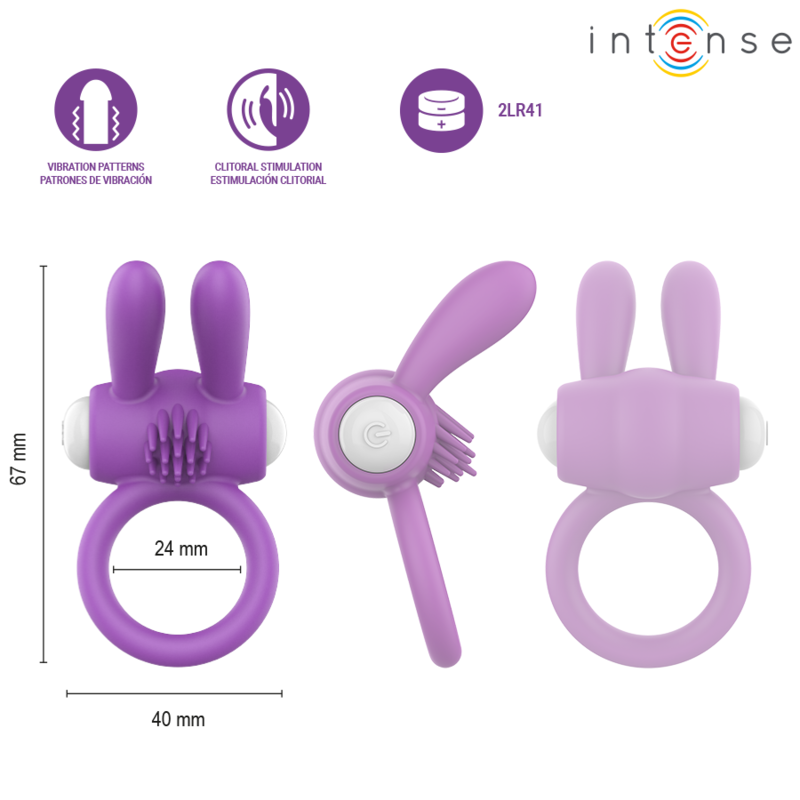 Anel Peniano Vibratório Intense Hopps | Estimulação Clitoriana