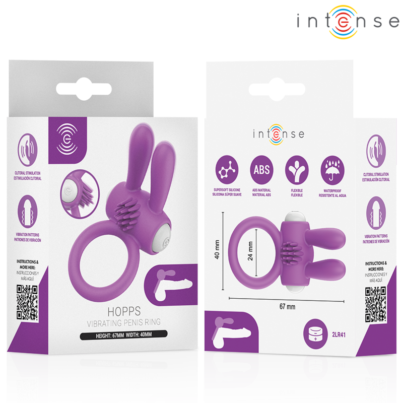 Anel Peniano Vibratório Intense Hopps | Estimulação Clitoriana