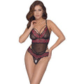 Body Aberto na Virilha com Renda e Powernet | Cottelli