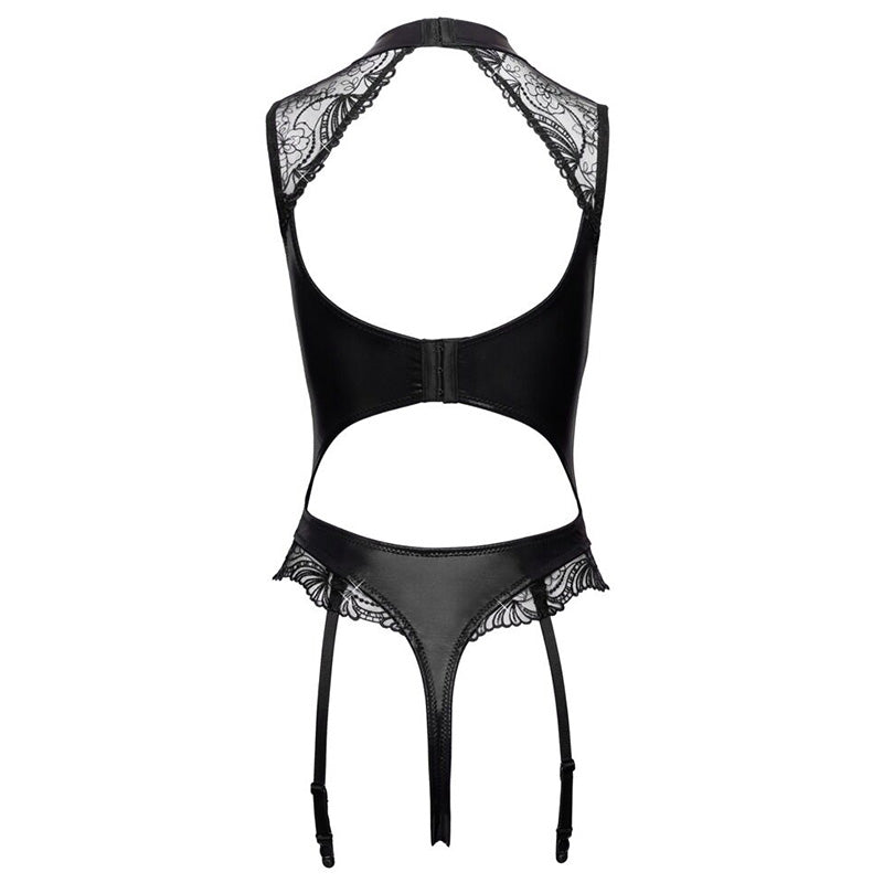 Body Aberto Wetlook com Lantejoulas e Ligas | Cottelli Lingerie