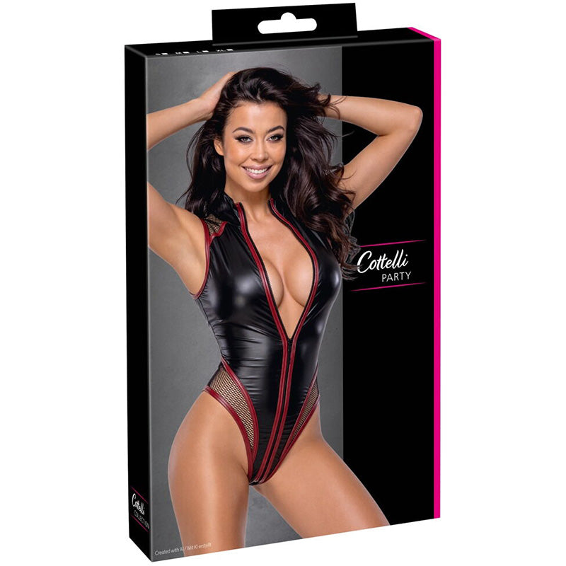 Body de Gola Alta Cottelli PARTY | Lingerie com Aspeto Mate