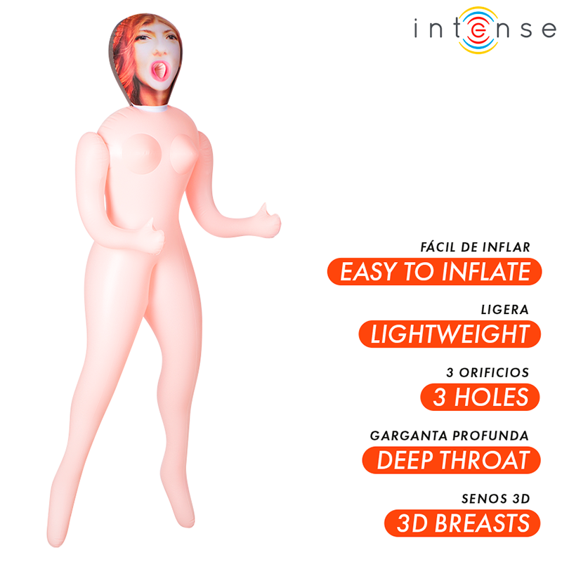 Boneca Inflável com Três Orifícios Intense Dolls Scarlett (1,45 m)