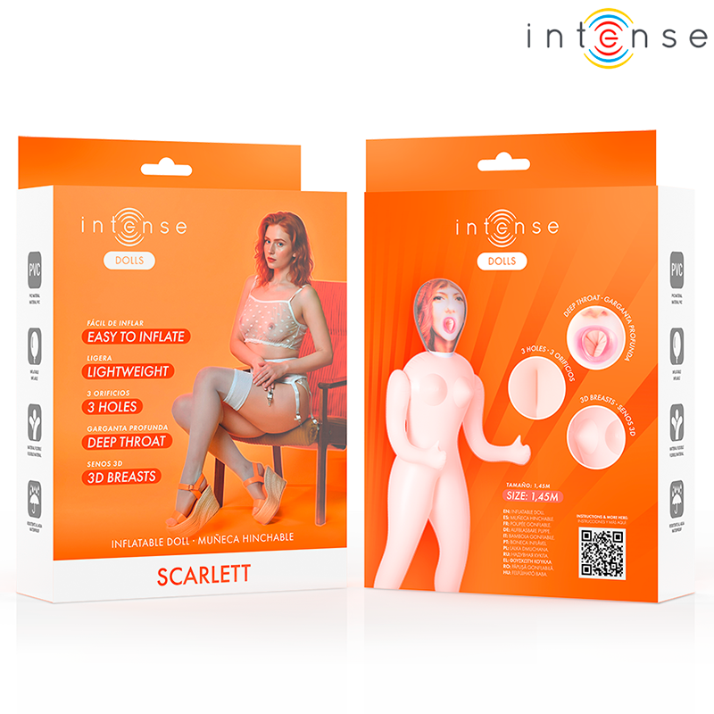 Boneca Inflável com Três Orifícios Intense Dolls Scarlett (1,45 m)