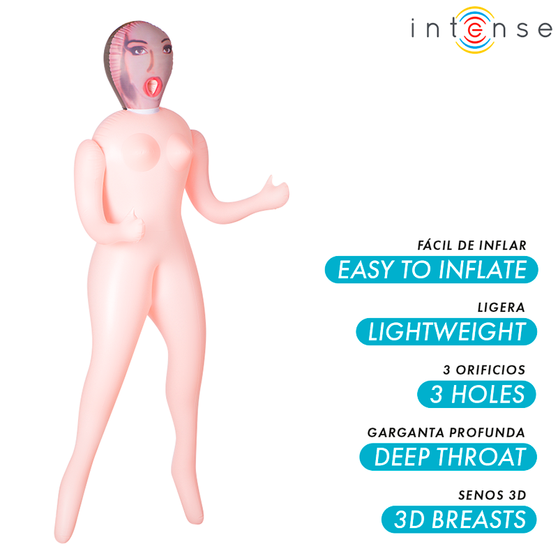 Boneca Inflável Intense Dolls Monique | 3 Orifícios