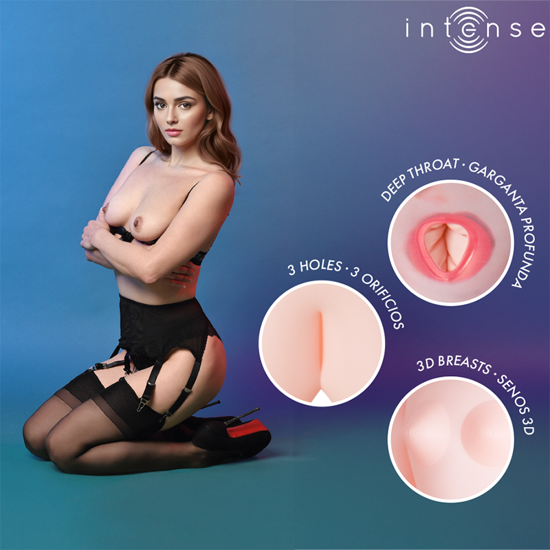 Boneca Inflável Intense Dolls Monique | 3 Orifícios