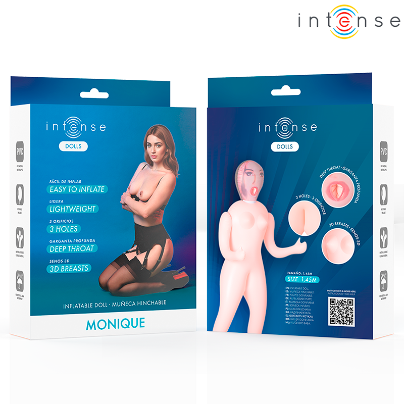 Boneca Inflável Intense Dolls Monique | 3 Orifícios