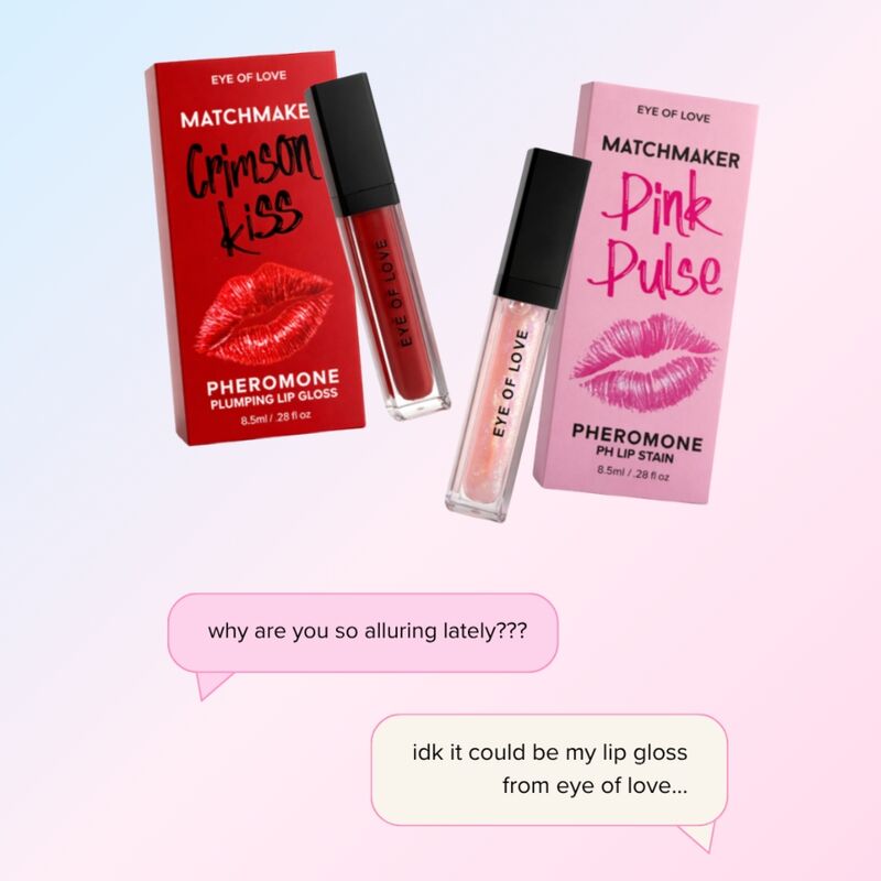 Brilho Labial com Feromonas Eye of Love Crimson Kiss 8,5 ml