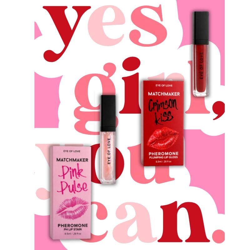 Brilho Labial com Feromonas Eye of Love Crimson Kiss 8,5 ml