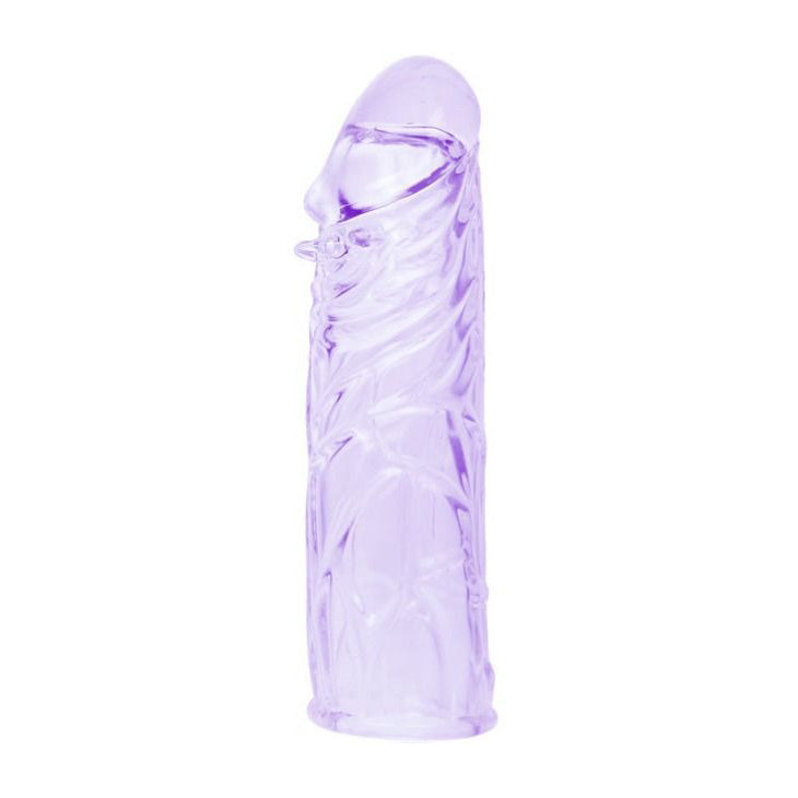 Capa para o Pénis em Silicone Lilás 13 cm | Baile Adaptável