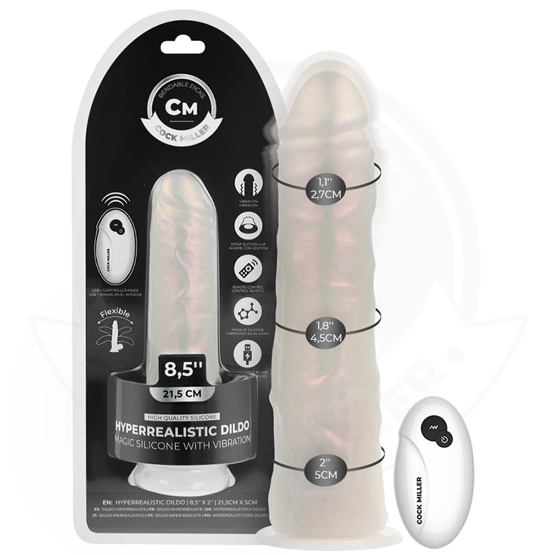 Cock Miller Dildo com Ventosa e Controlo Remoto 21,5 cm