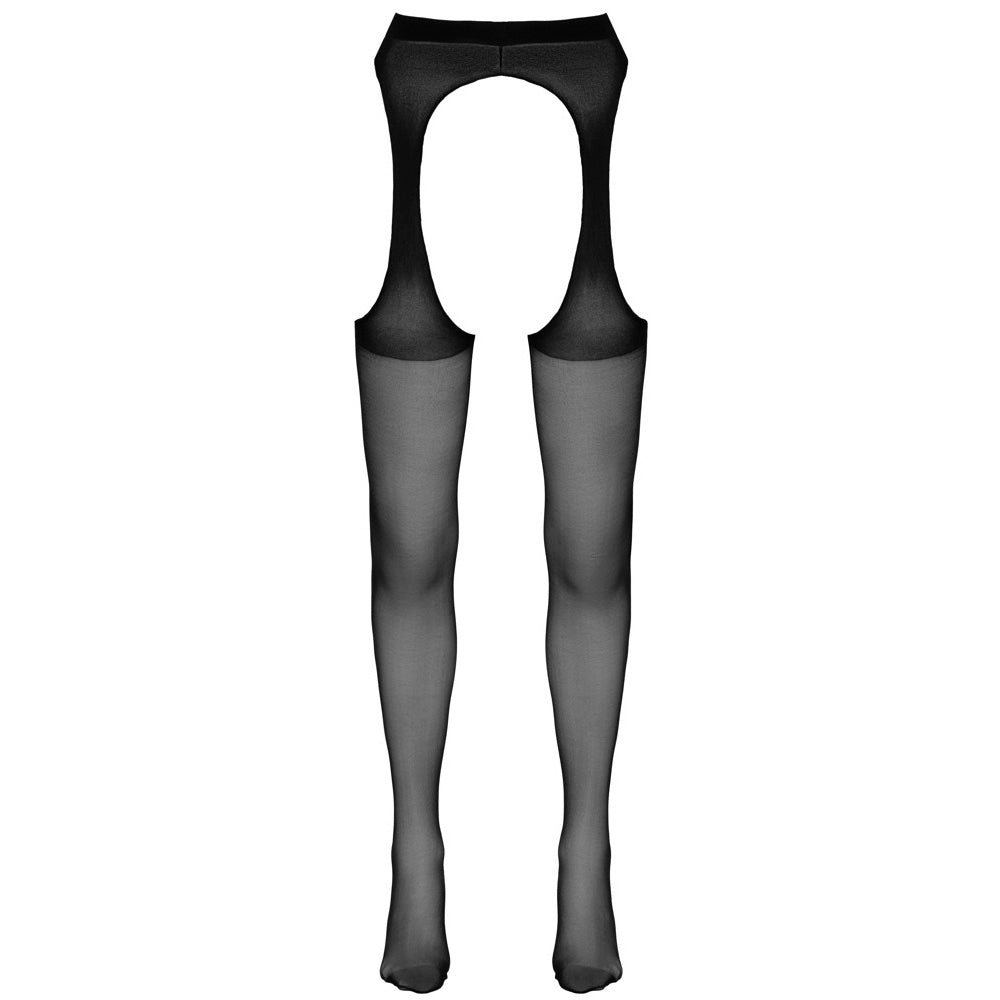 Collants de Lingerie Abertos de Toque Aveludado – Cottelli LEGWARE
