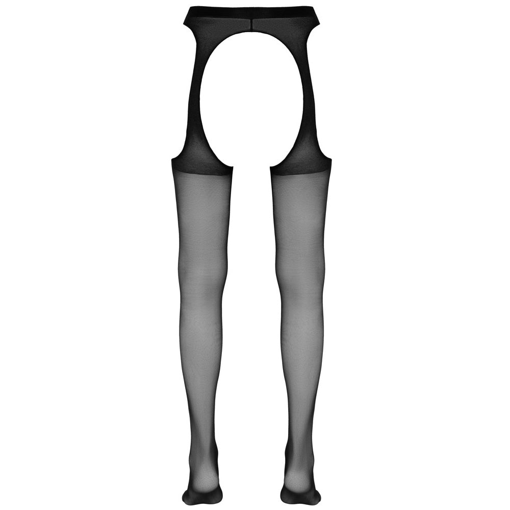 Collants de Lingerie Abertos de Toque Aveludado – Cottelli LEGWARE