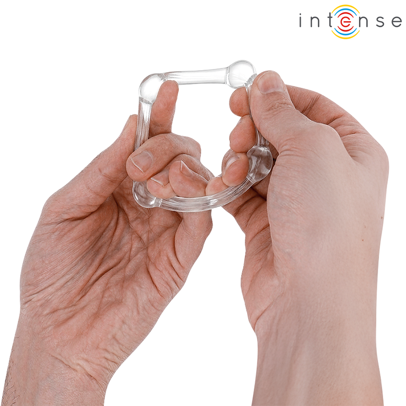Conjunto de 3 Anéis Penianos INTENSE Bourne de Silicone