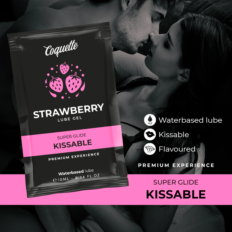 Coquette Chic Desire Lubrificante Beijável de Morango 10 ml