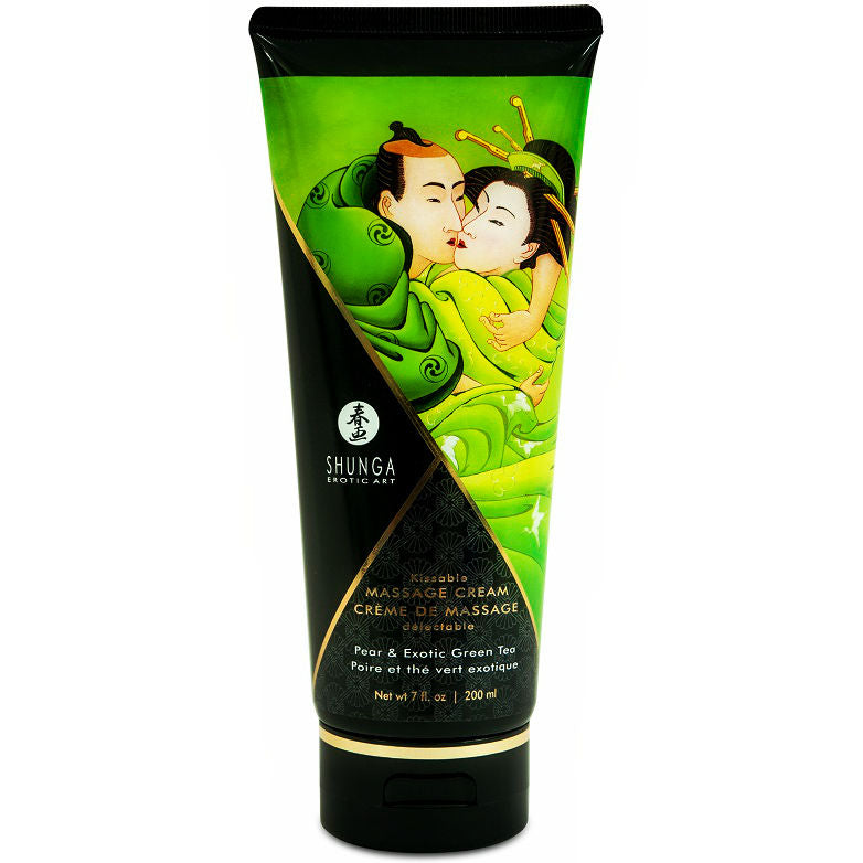 Creme de Massagem Comestível Pêra e Chá Verde Shunga 200 ml