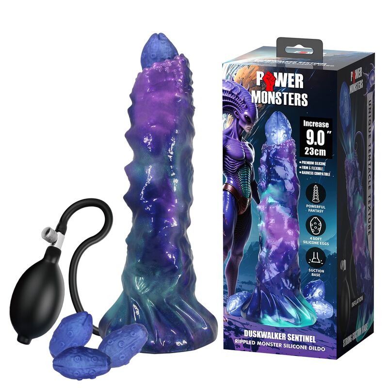 Dildo Inflavel Silicone Duskwalker Sentinel 23cm | Power Monsters