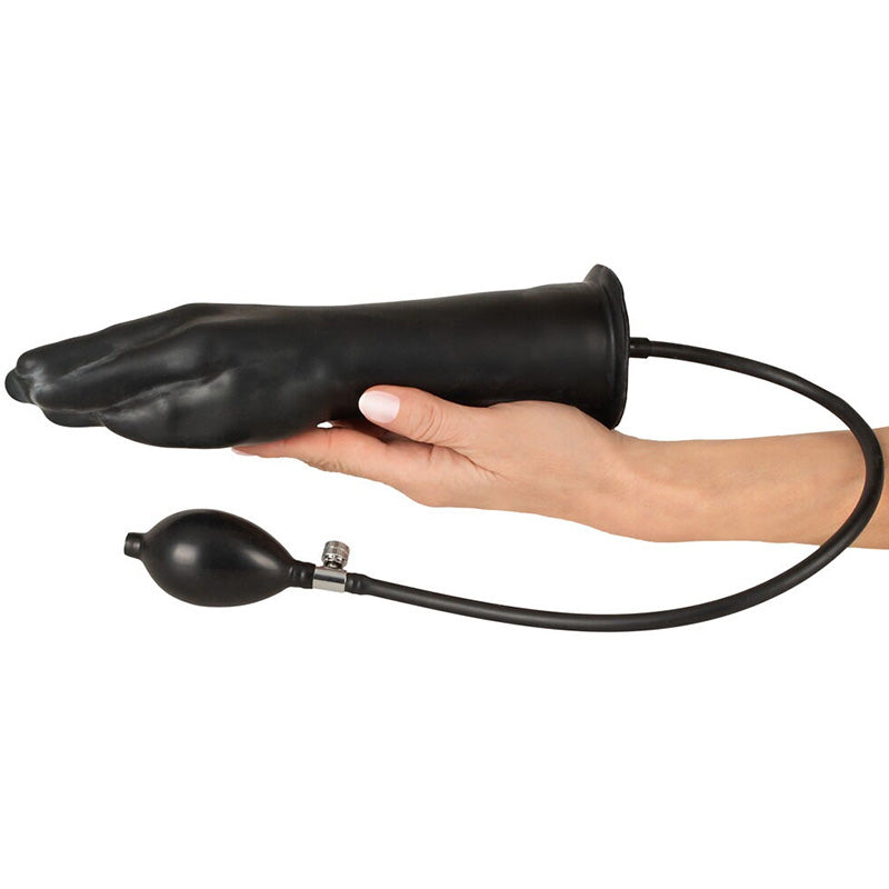 Dildo Inflável em Látex em Forma de Mão LateX Pump Dildo