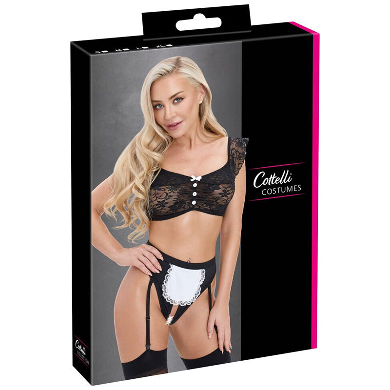 Fantasia de Empregada com Abertura Maid Set | Cottelli