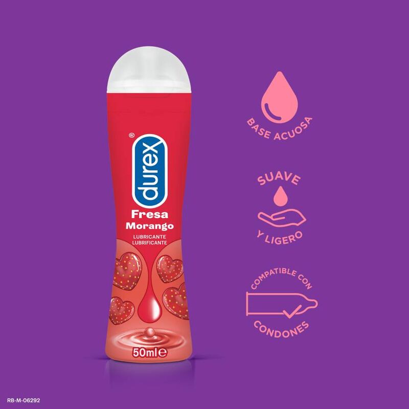 Lubrificante Sabor a Morango da Durex 50ml