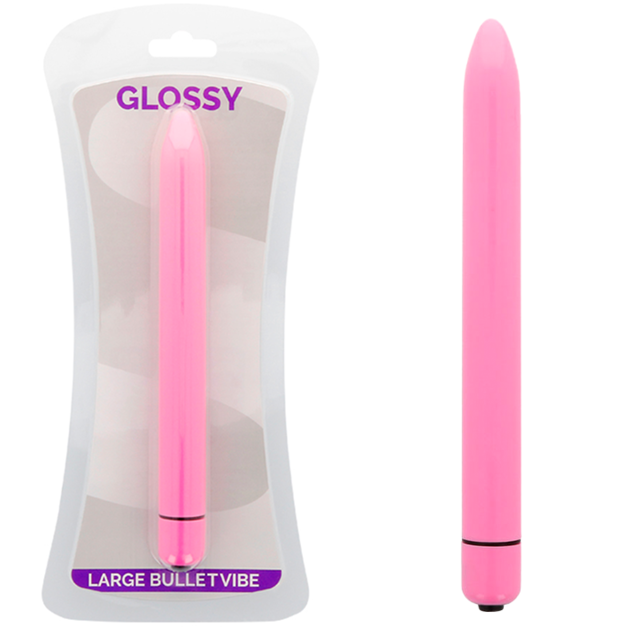 Vibrador Glossy Slim Deep Rose