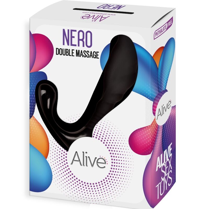 Duplo Massajador Nero Anal e Prostático