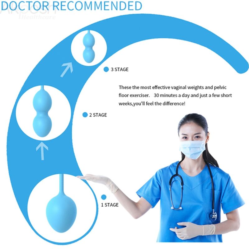Halteres Vaginais ARMONY Anabiosis 3 Níveis Azul | Saúde Pélvica