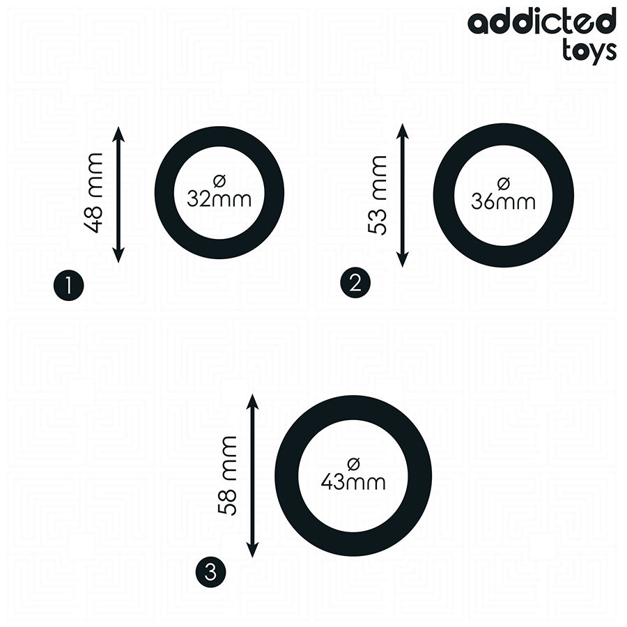 Pack 3 Anéis Potenciadores de Silicone