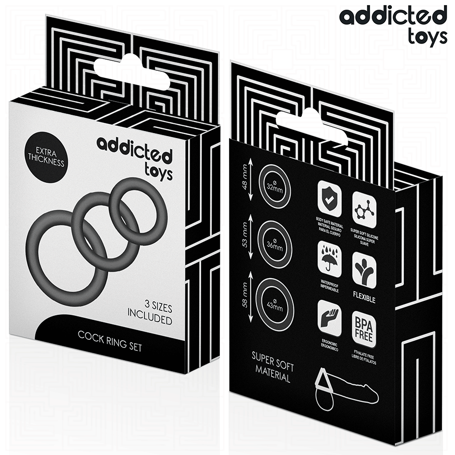 Pack 3 Anéis Potenciadores de Silicone
