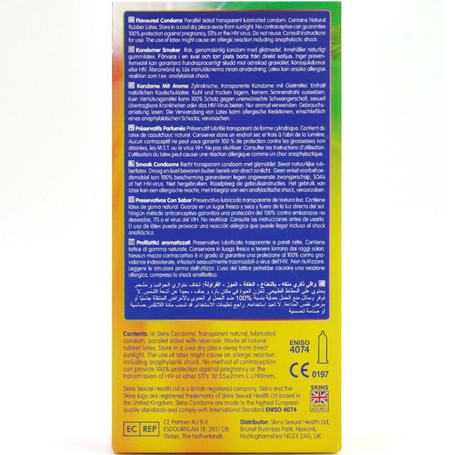 16 Preservativos Premium Multi Sabores