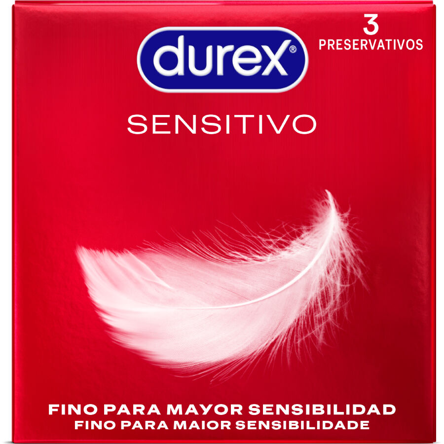 3 Preservativos Finos Durex Sensitivo