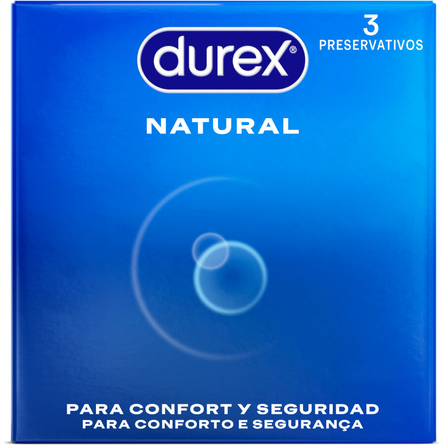 3 Preservativos Durex Natural