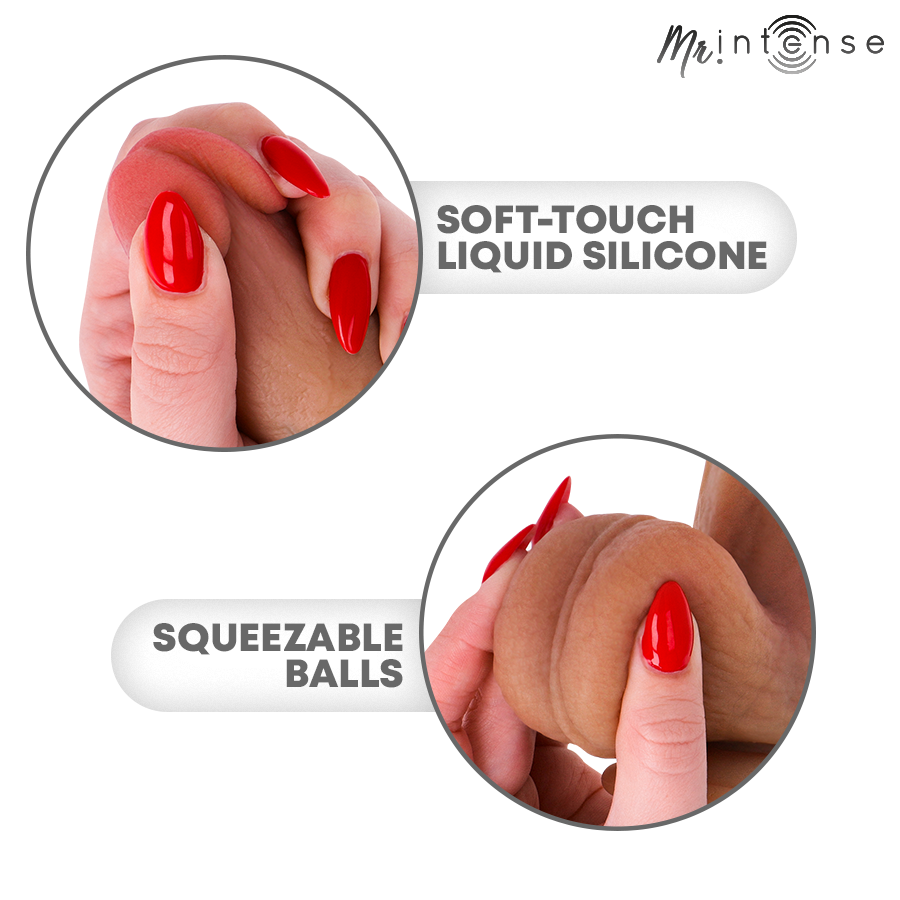 Vibrador Logan Mr Intense em Silicone com Aquecimento e Comando (20 cm)
