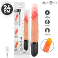 Vibrador Jean Up&Down de Silicone com Efeito de Calor 24cm