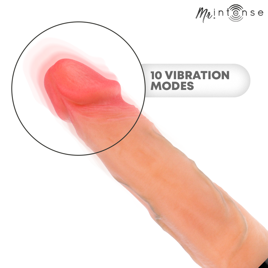 Vibrador Jean Up&Down de Silicone com Efeito de Calor 24cm