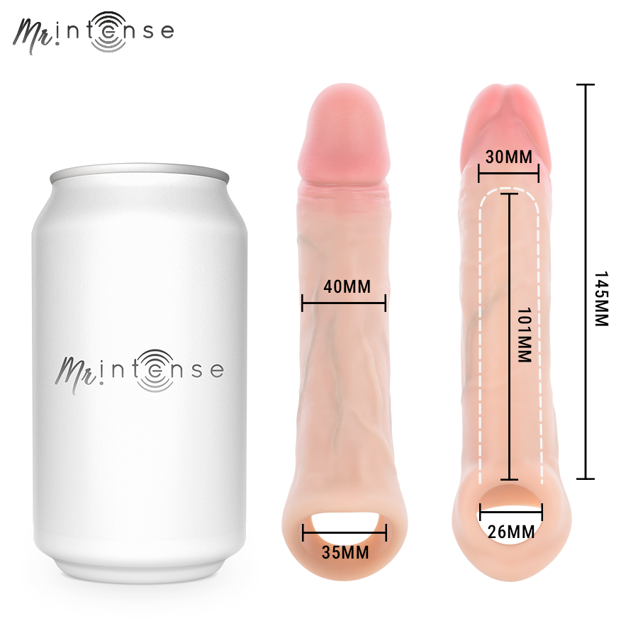 Capa de Silicone Vibratória para Pénis com Comando Arnold M – 14,5cm