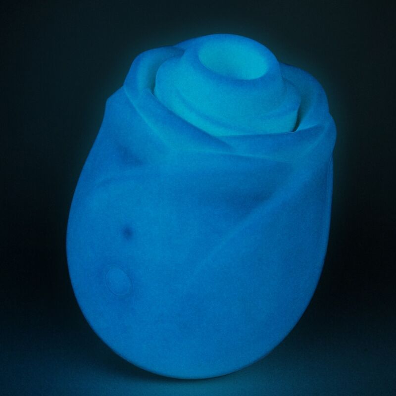 Sugador Clitorial Blue Rose Brilha no Escuro