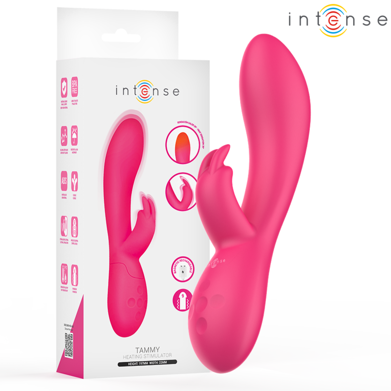 Tammy Vibrador de Aquecimento 19cm USB Recarregável